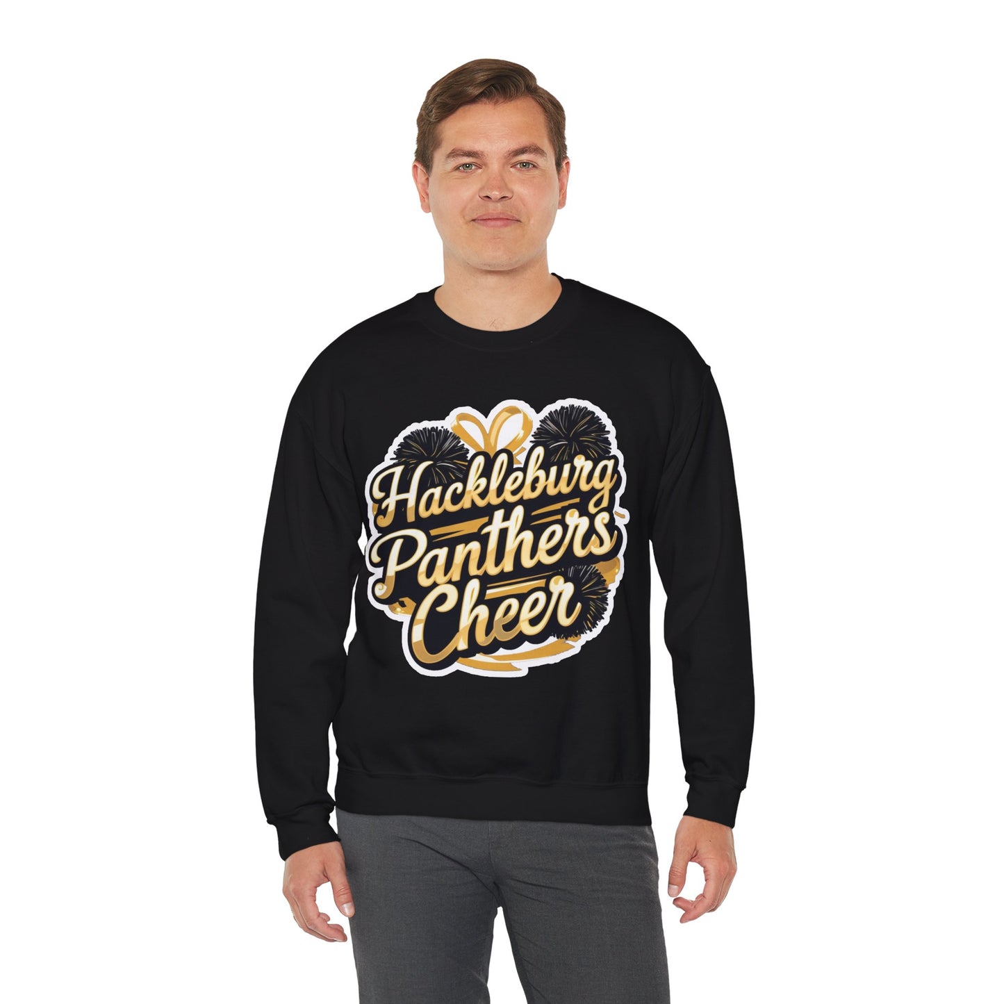 Adult Crewneck Sweatshirt \ Hackleburg Panthers Cheer \ HPC2