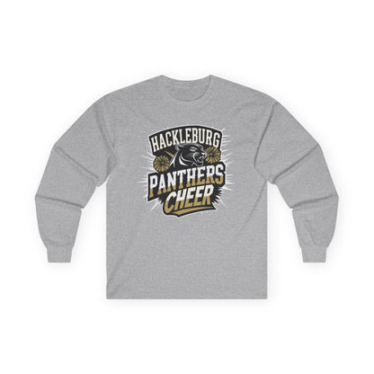 Adult Long Sleeve Tee \ Hackleburg Panthers Cheer \ HPC1