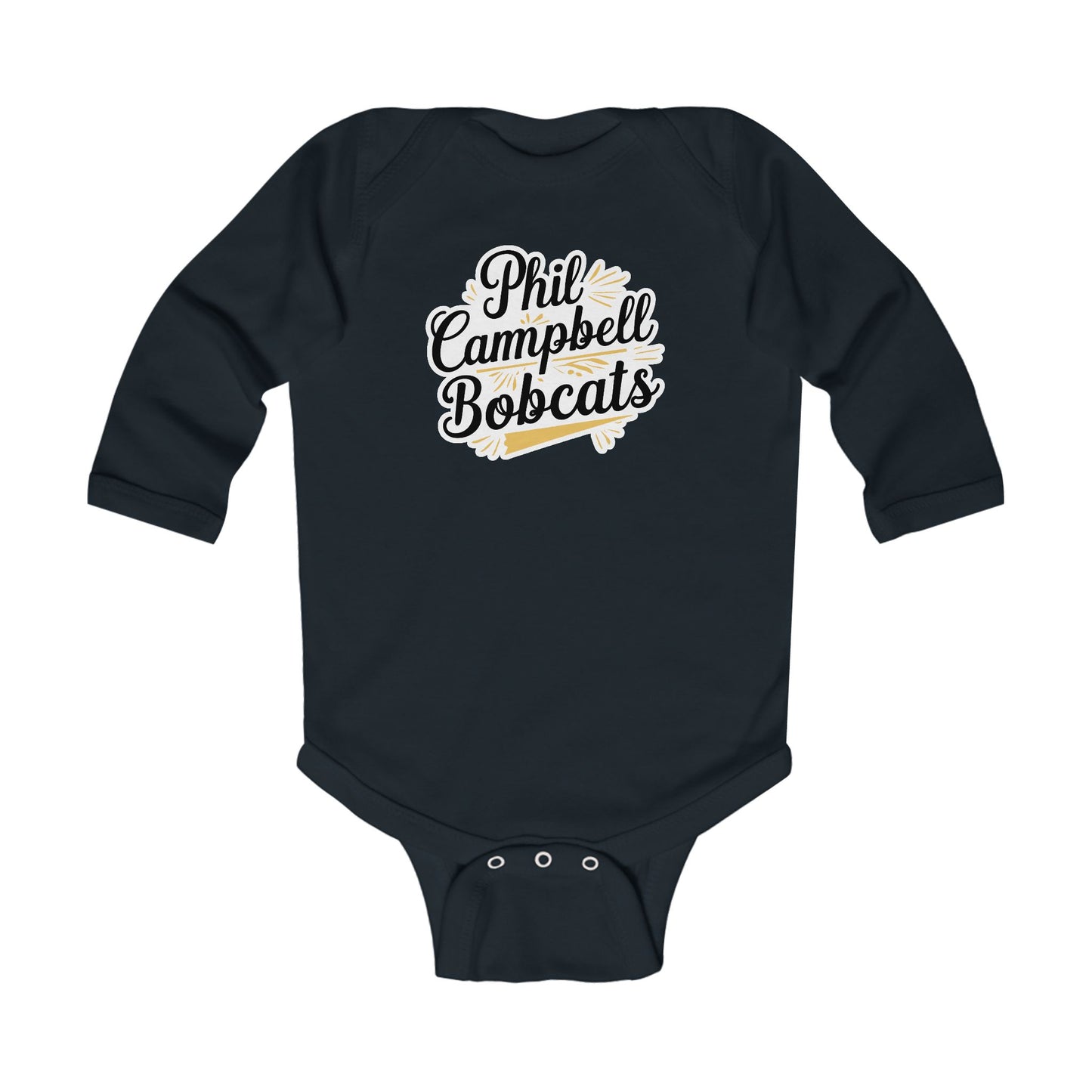 Long Sleeve Baby Bodysuit \ Phil Campbell Bobcats \ PCBG2