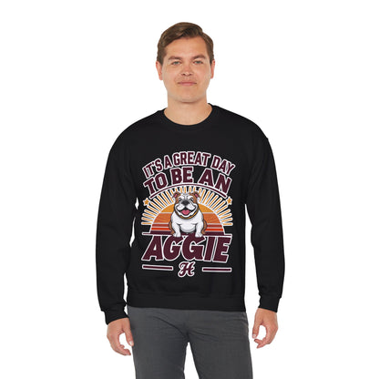 Adult Crewneck Sweatshirt \ It's a Great Day to be an Aggie! \ GDA3