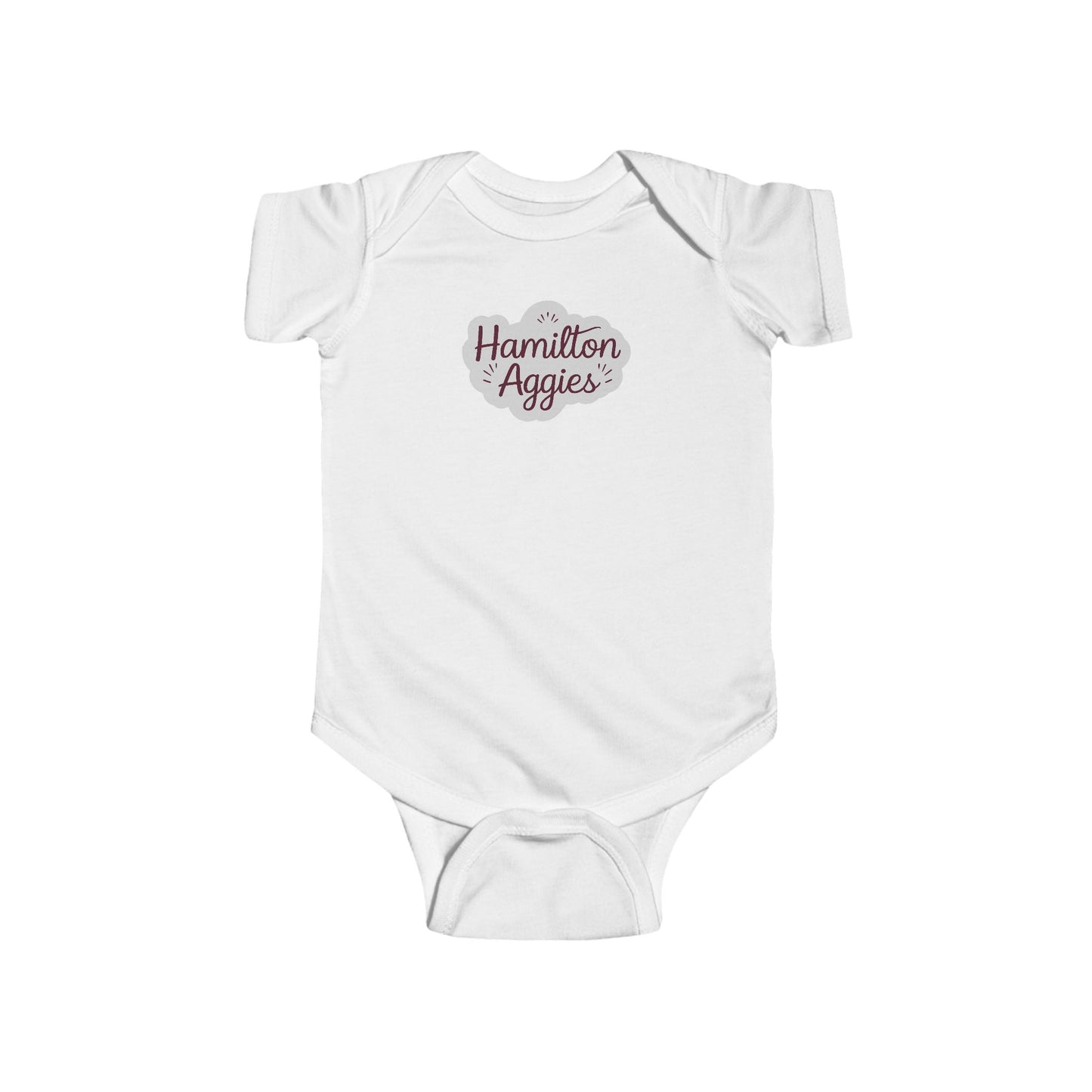 Short Sleeve Baby Bodysuit \ Hamilton Aggies \ HAG1