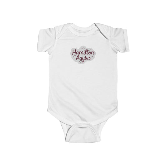 Short Sleeve Baby Bodysuit \ Hamilton Aggies \ HAG1