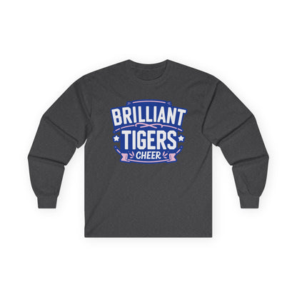 Adult Long Sleeve Tee \ Brilliant Tigers Cheer \ BTC2