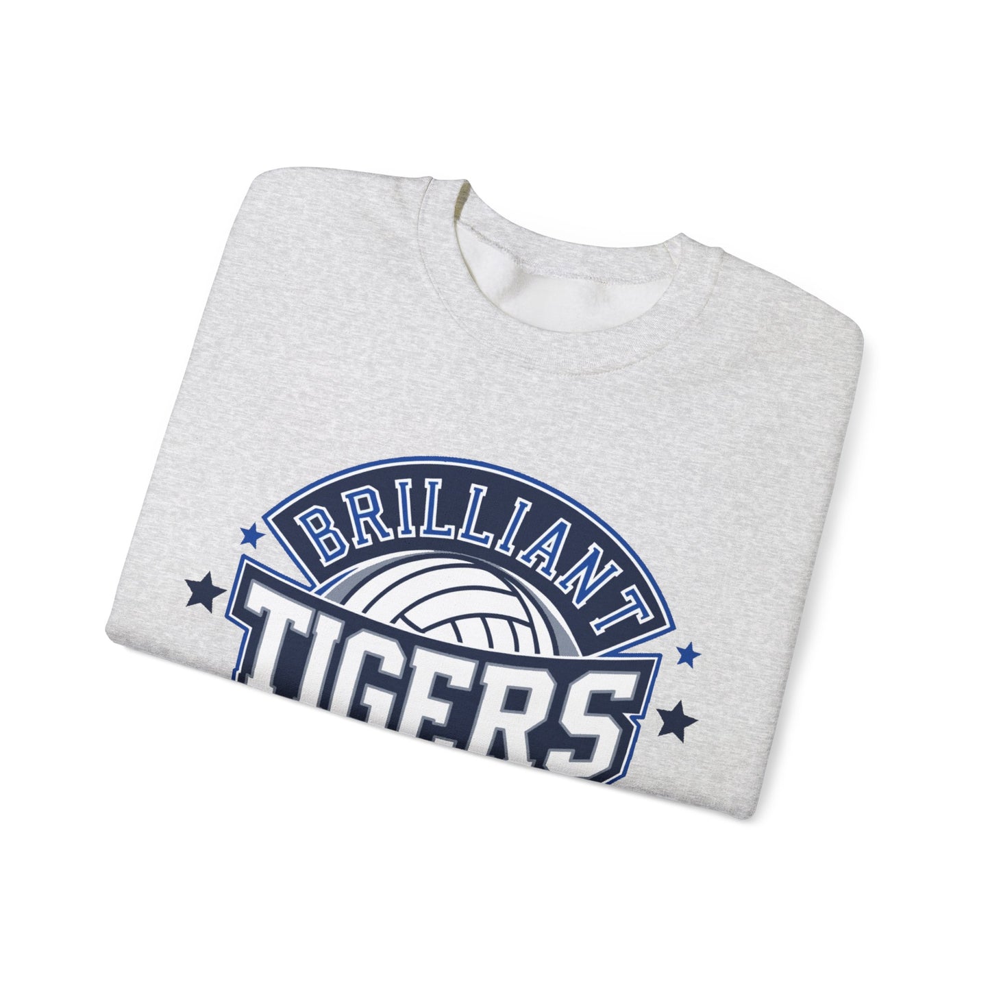Adult Crewneck Sweatshirt \ Brilliant Tigers Volleyball \ BTV1