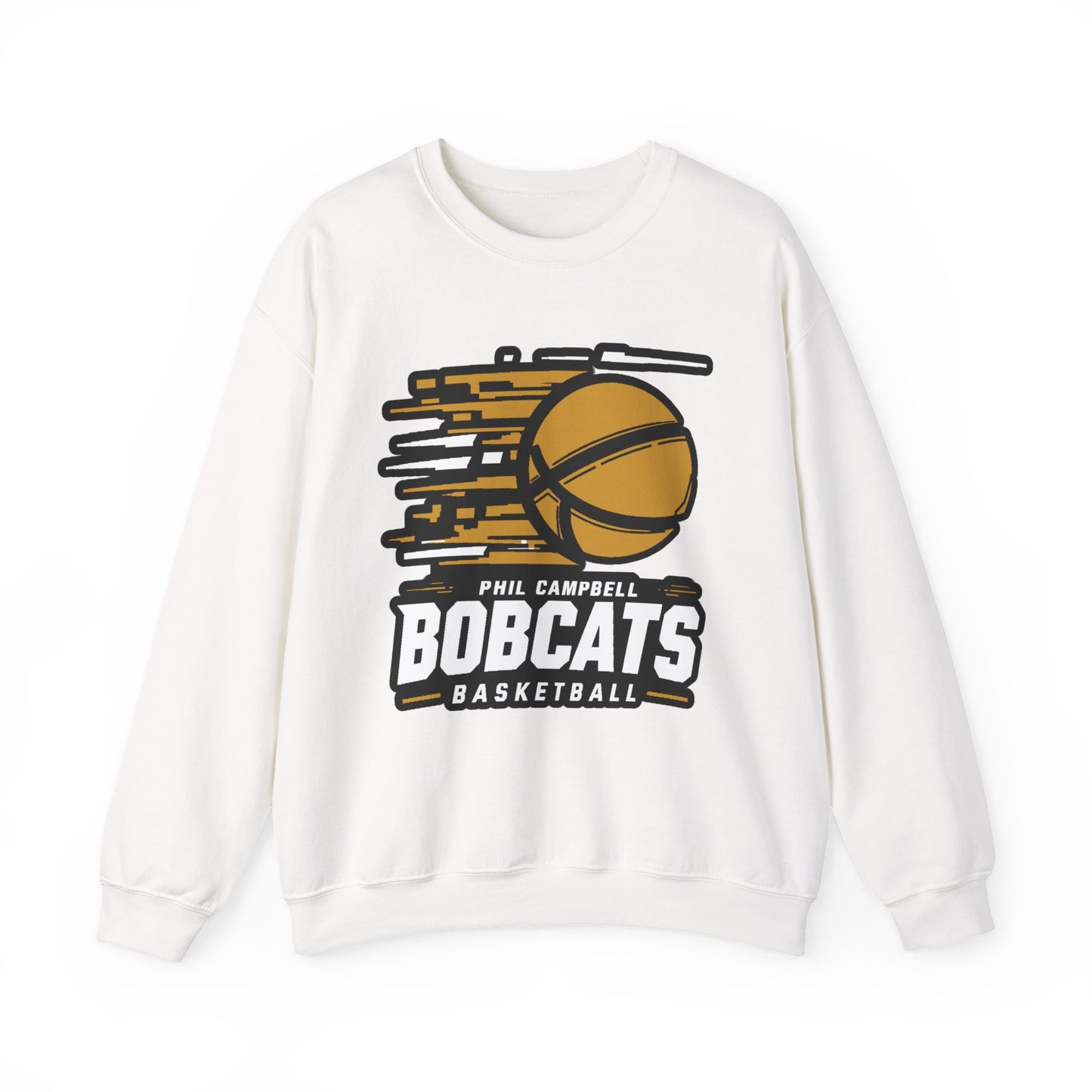 Adult Crewneck Sweatshirt \ Phil Campbell Bobcats Basketball \ PCBBK2