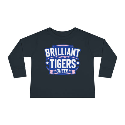 Toddler Long Sleeve Tee \ Brilliant Tigers Cheer \ BTC2