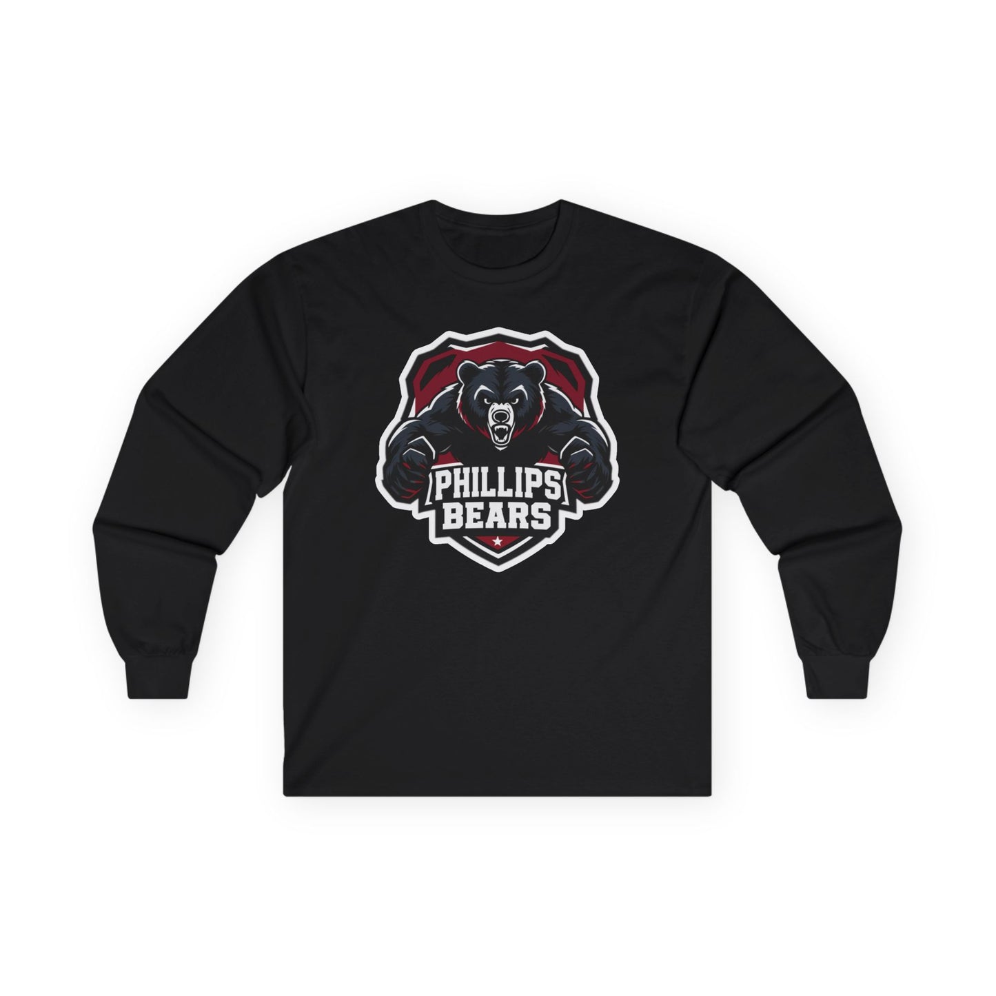 Adult Long Sleeve Tee \ \ Phillips Bears \ PB2