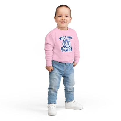 Toddler Crewneck Sweatshirt \ Brilliant Tigers \ BT1