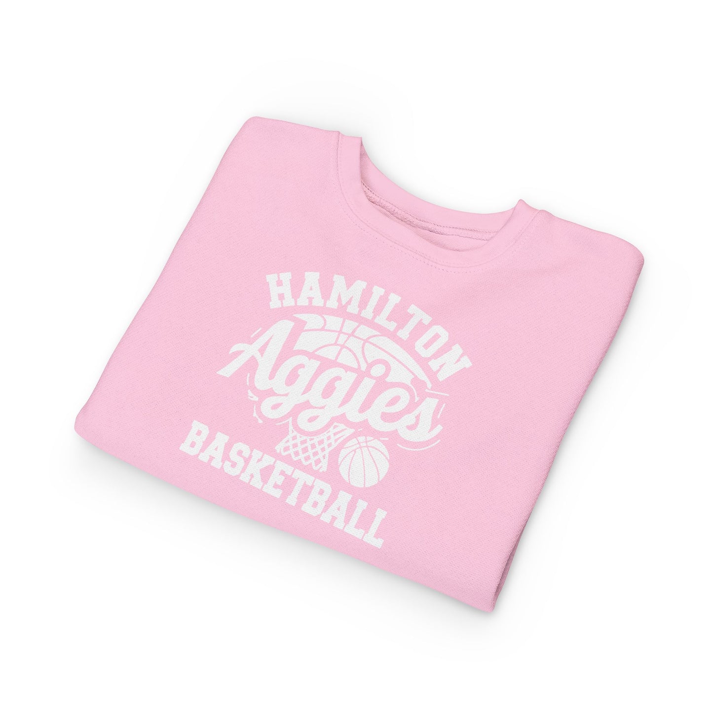 Toddler Crewneck Sweatshirt \ Hamilton Aggies Basketball \ HABBG1