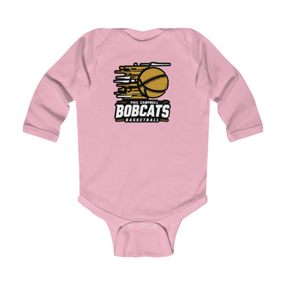 Long Sleeve Baby Bodysuit \ Phil Campbell Bobcats Basketball \ PCBBK2
