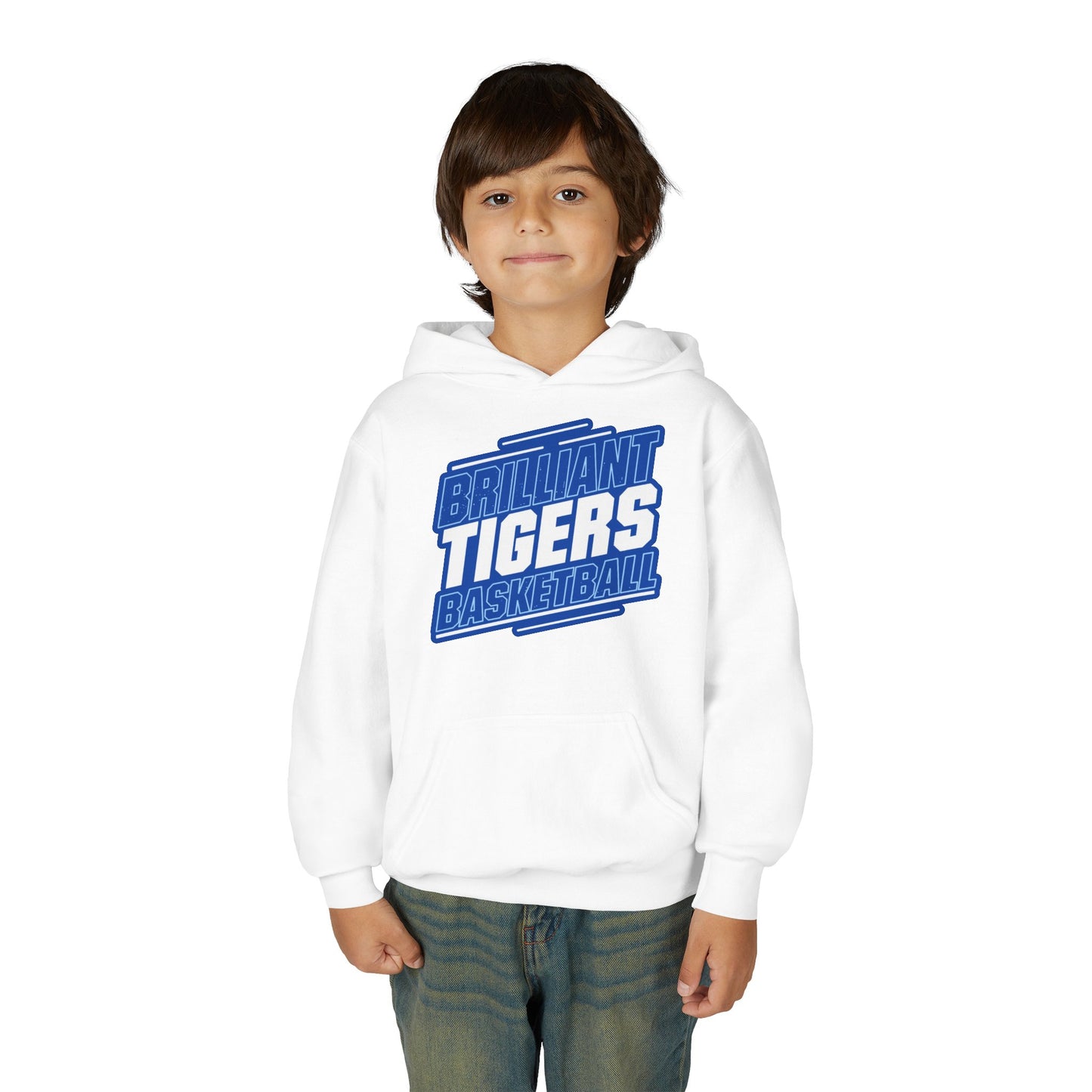 Youth Hoodie Sweatshirt \ Brilliant Tigers Basketball \ BTBK2