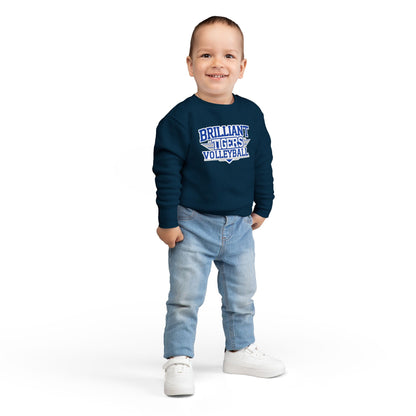 Toddler Crewneck Sweatshirt \ Brilliant Tigers Volleyball \ BTV2