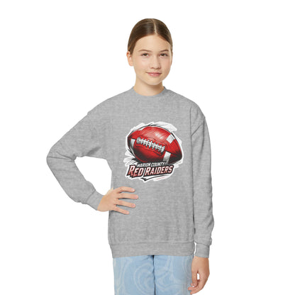 Youth Crewneck Sweatshirt \ Marion County Red Raiders Football \ MCF1