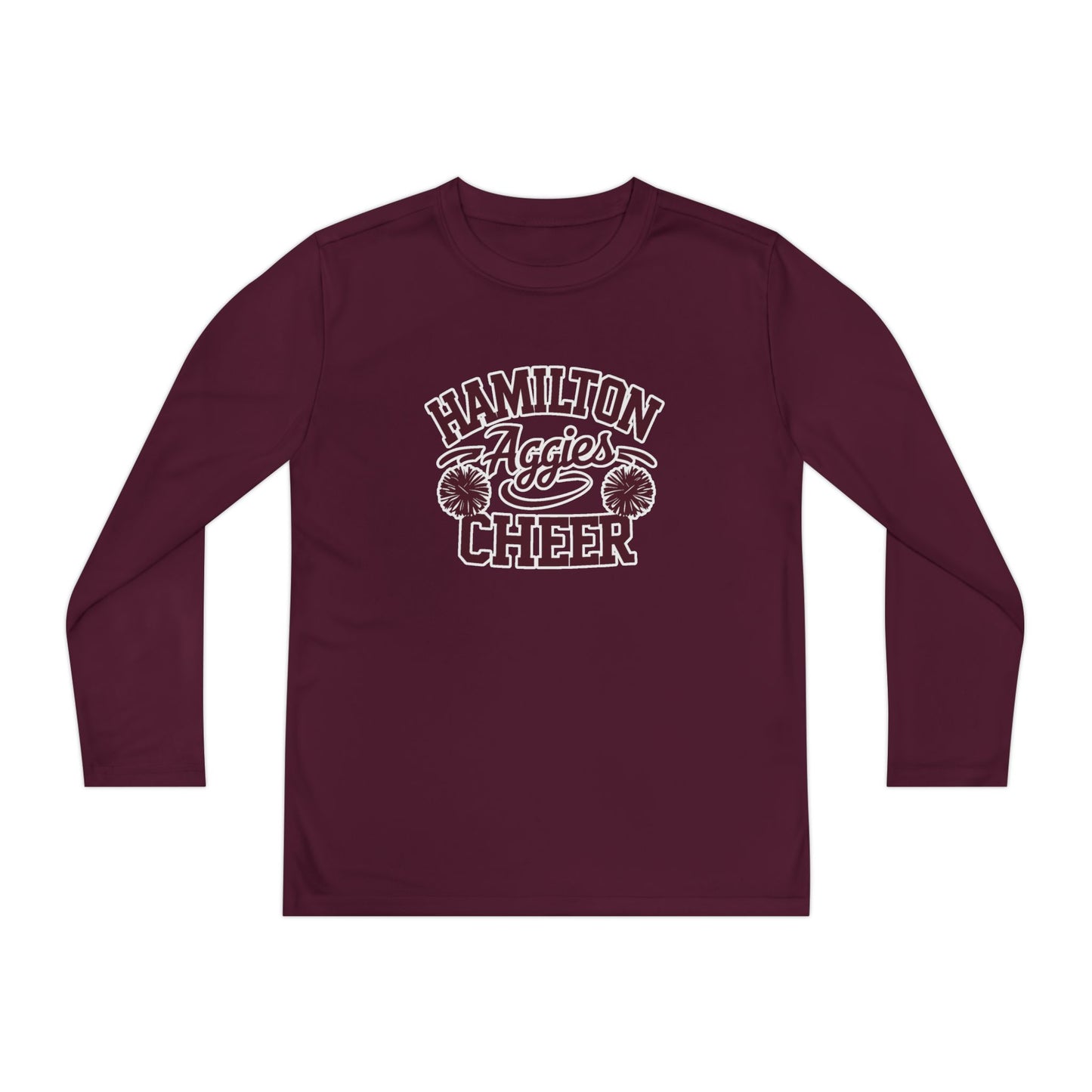 Youth Long Sleeve Tee \ Hamilton Aggies Cheer \ Style HAC2