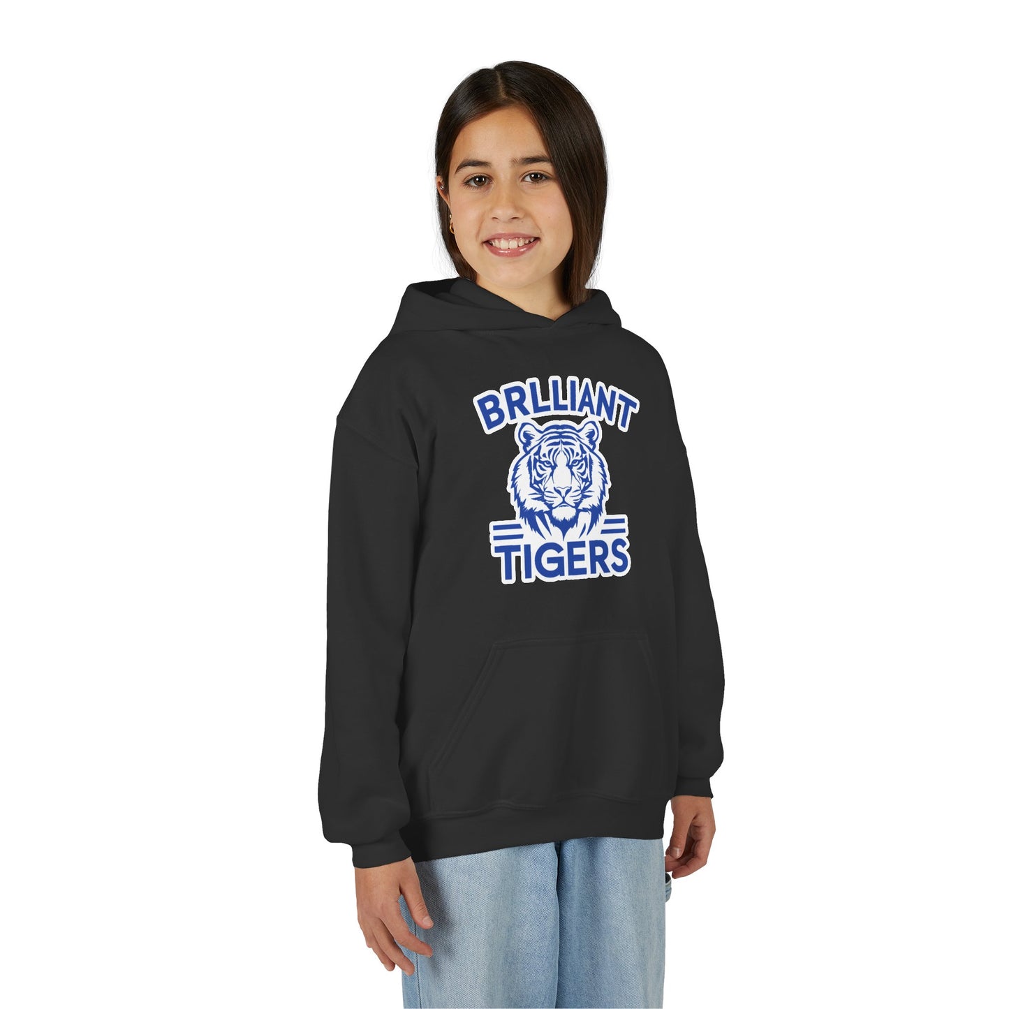 Youth Hooded Sweatshirt \ Brilliant Tigers \ BT1