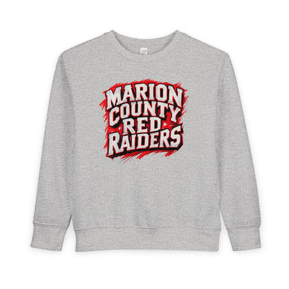 Toddler Crewneck Sweatshirt \ Marion County Red Raiders \ MC1