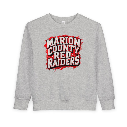 Toddler Crewneck Sweatshirt \ Marion County Red Raiders \ MC1