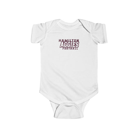 Short Sleeve Baby Bodysuit \ Hamilton Aggies Football \ HAF1