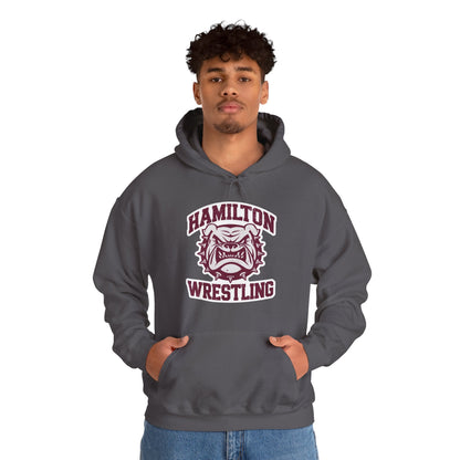 Adult Hoodie Sweatshirt \ Hamilton Aggies Wrestling \ HAW2