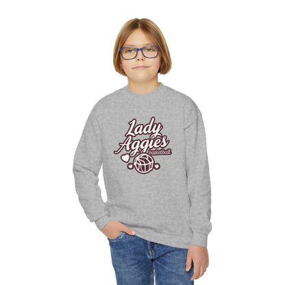 Youth Crewneck Sweatshirt \ Hamilton Aggies Basketball \ HABBG2