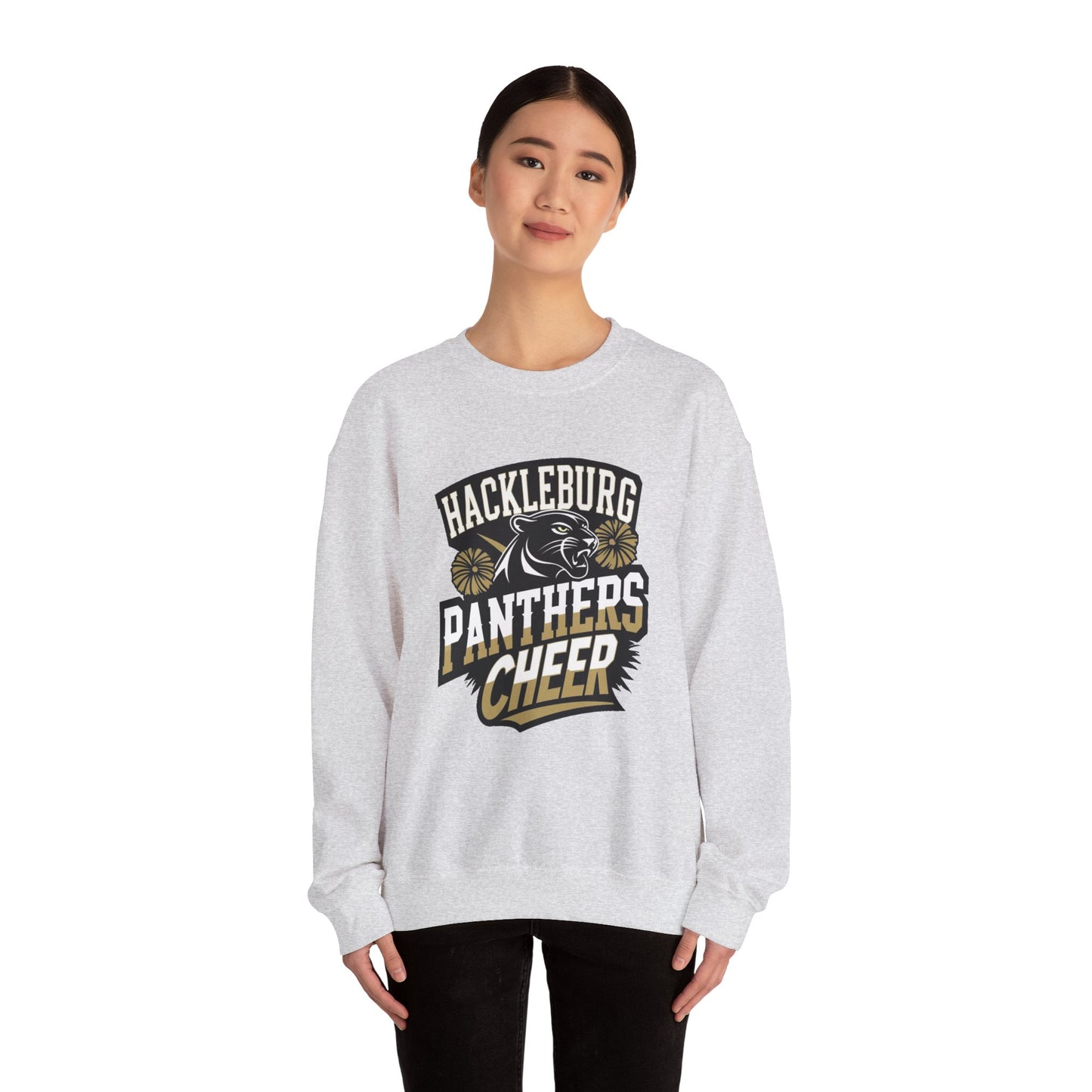 Adult Crewneck Sweatshirt \ Hackleburg Panthers Cheer \ HPC1