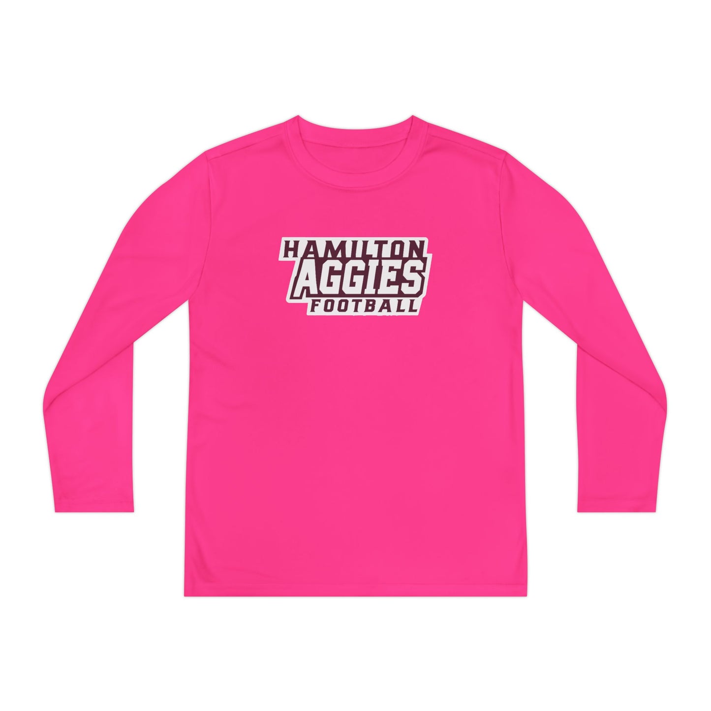 Youth Long Sleeve Tee \ Hamilton Aggies Football \ HAF1