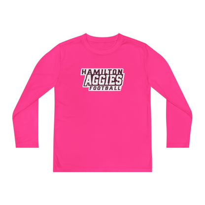 Youth Long Sleeve Tee \ Hamilton Aggies Football \ HAF1