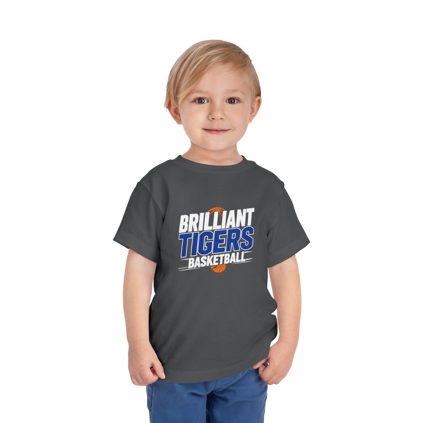 Toddler Tee \ Brilliant Tigers Basketball \ BTBK1