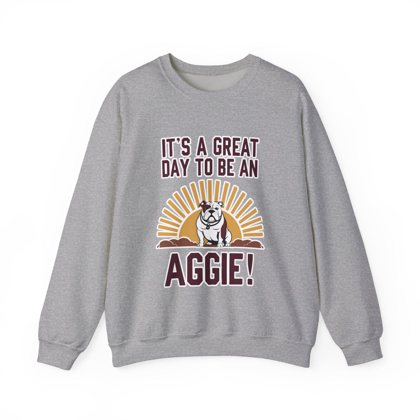Adult Crewneck Sweatshirt \ It's a Great Day to be a Aggie! \ GDA4
