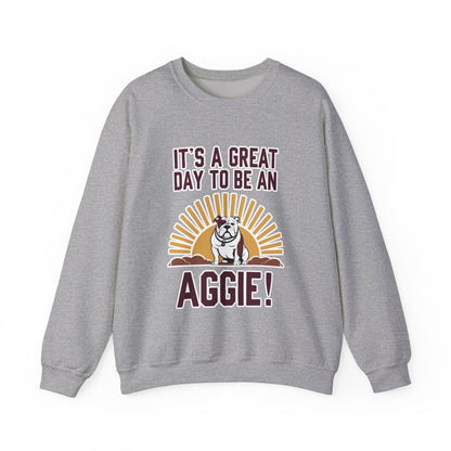 Adult Crewneck Sweatshirt \ It's a Great Day to be a Aggie! \ GDA4