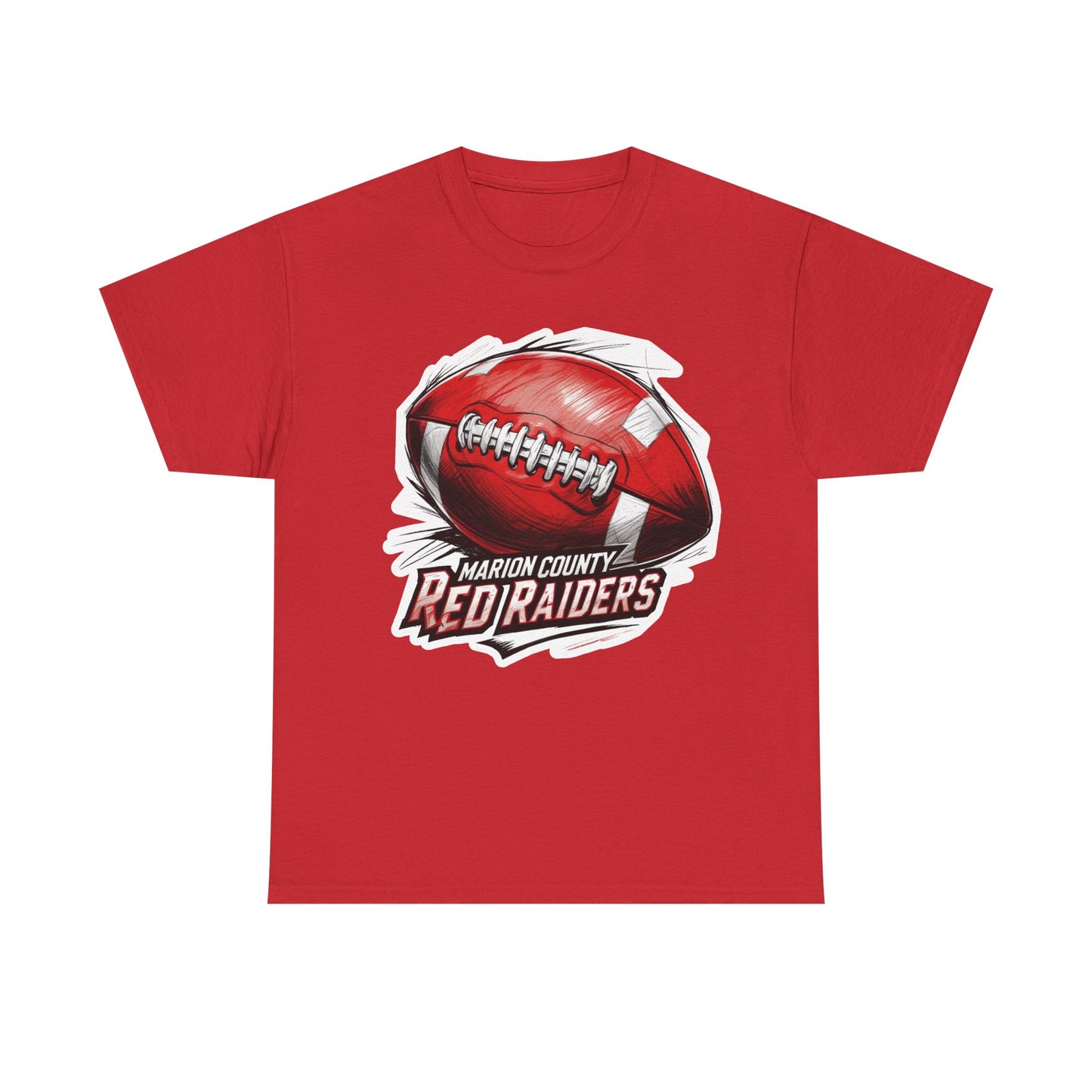 Adult Tee \ Marion County Red Raiders Football \ MCF1