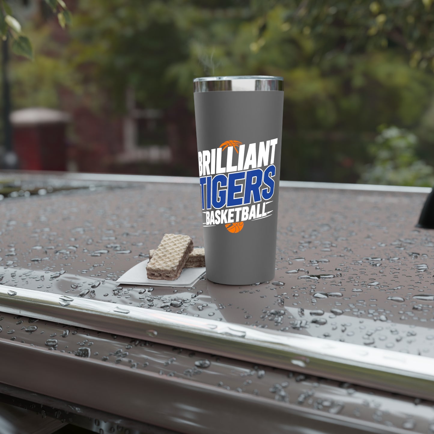 22oz Copper Insulated Tumbler \ Brilliant Tigers Basketball \ BTBK1