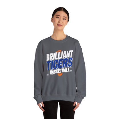 Adult Crewneck Sweatshirt \ Brilliant Tigers Basketball \ BTBK1