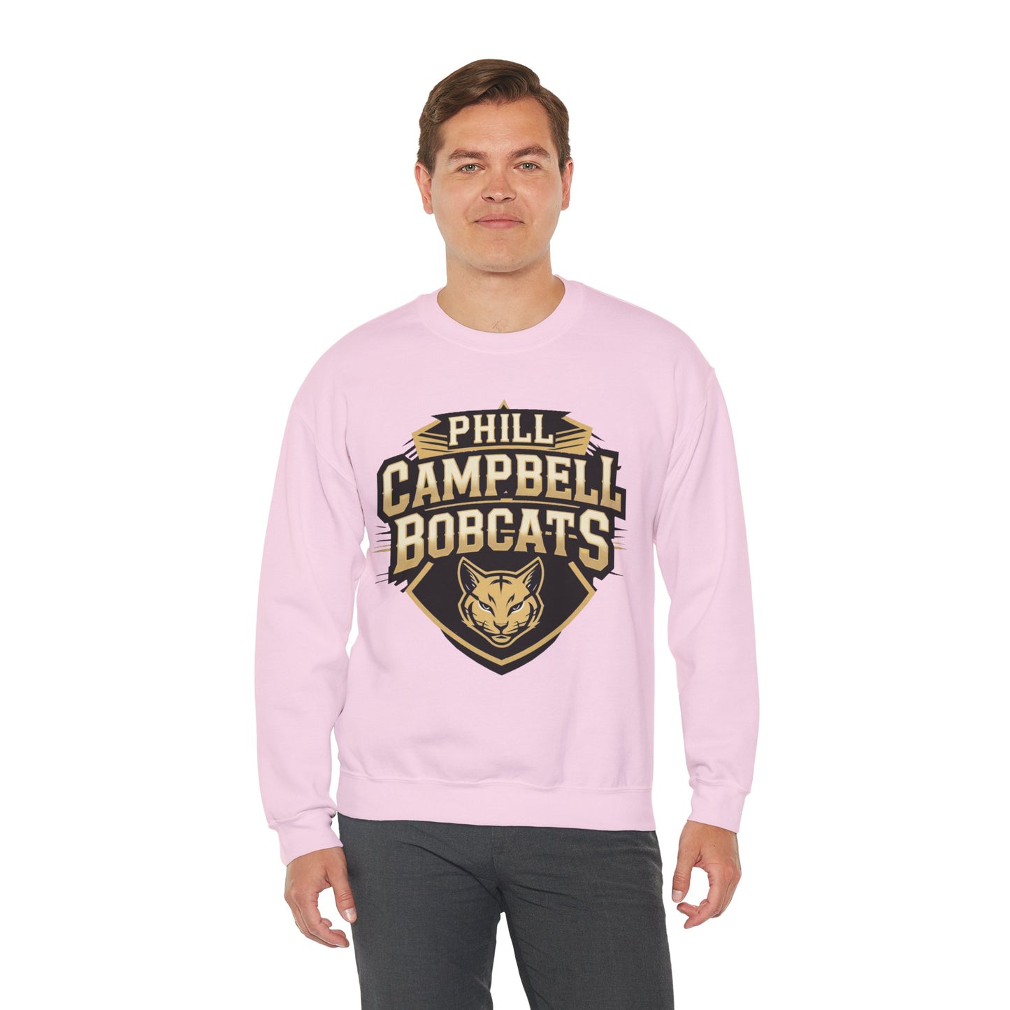 Adult Crewneck Sweatshirt \ Phill Campbell Bobcats \ PCB1