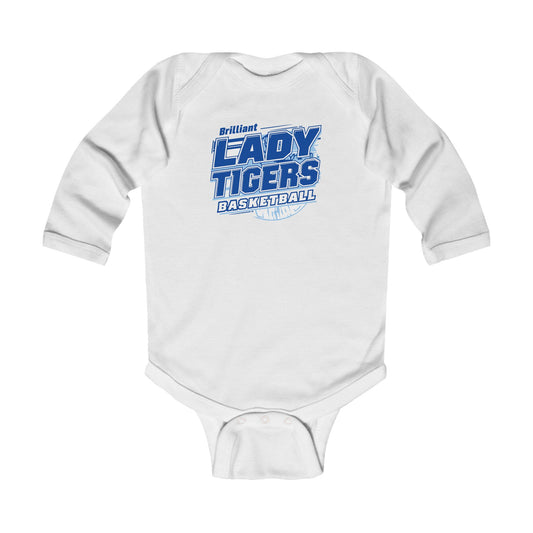 Long Sleeve Baby Bodysuit \ Brilliant Tigers Basketball \ BTBKG2