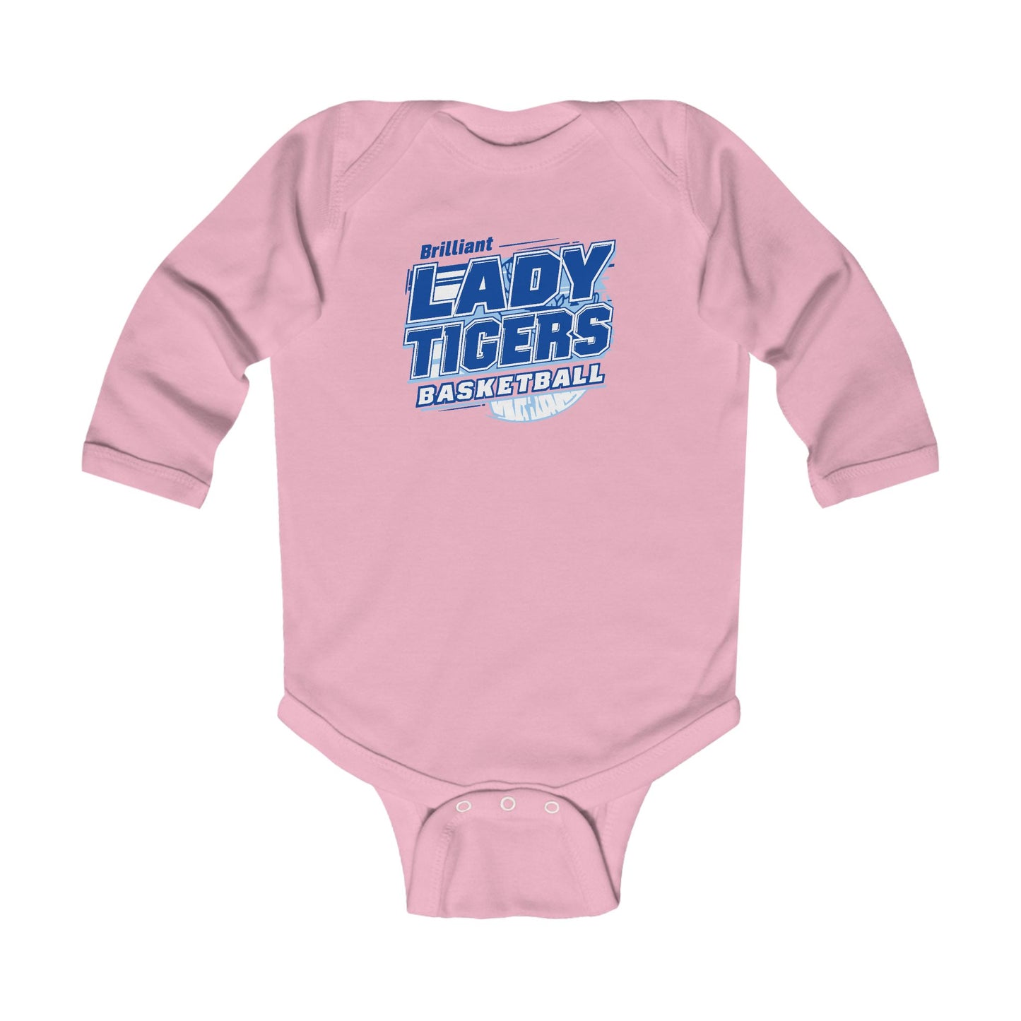 Long Sleeve Baby Bodysuit \ Brilliant Tigers Basketball \ BTBKG2