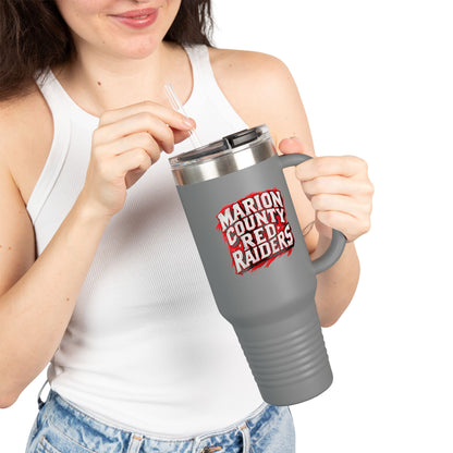 40oz Insulated Tumbler \ Marion County Red Raiders \ MC1