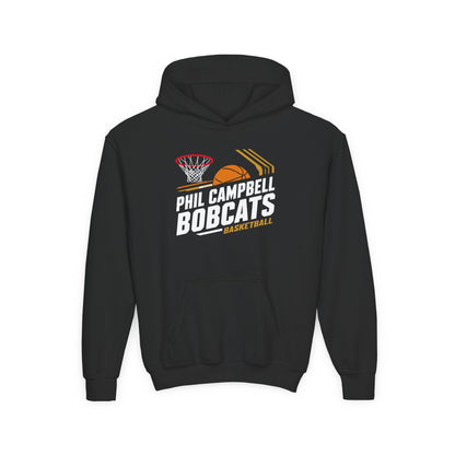 Youth Hoodie Sweatshirt \ Phil Campbell Bobcats Basketball \ PCBBK1