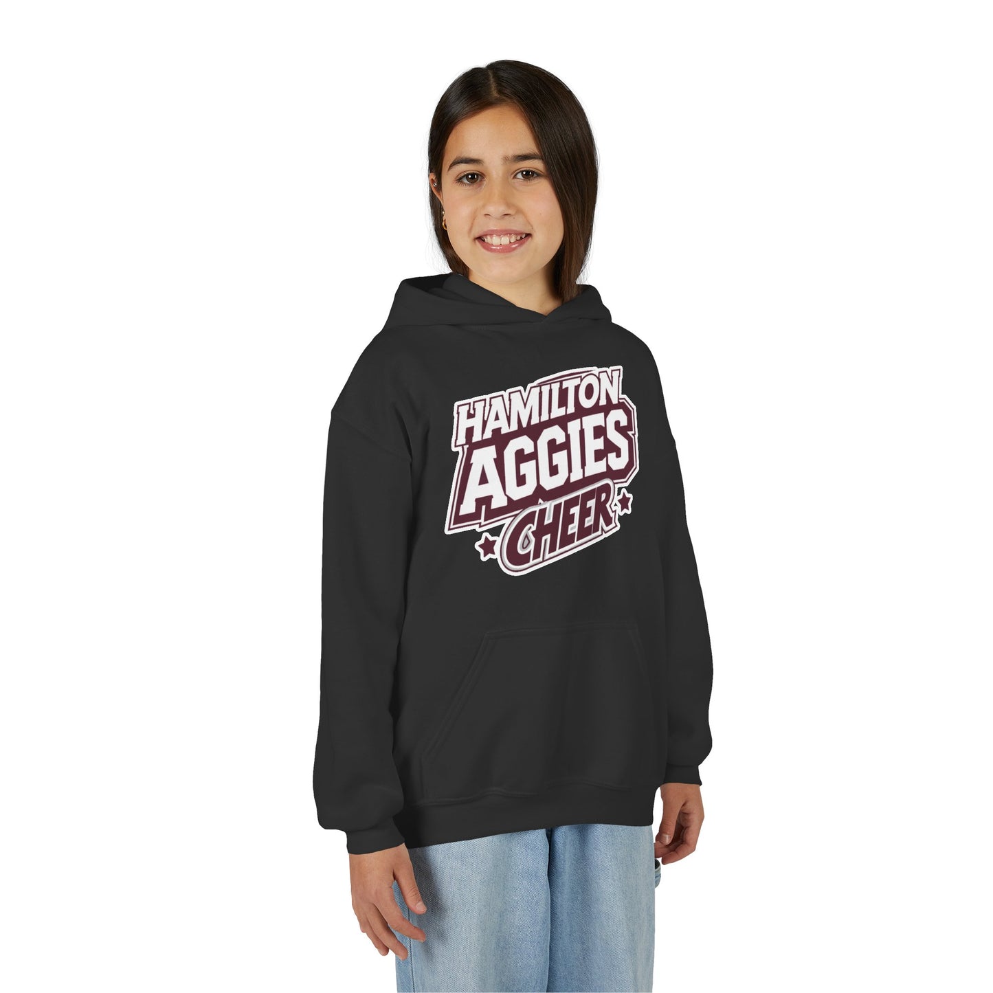Youth Hoodie Sweatshirt \ Hamilton Aggies Cheer \ HAC1