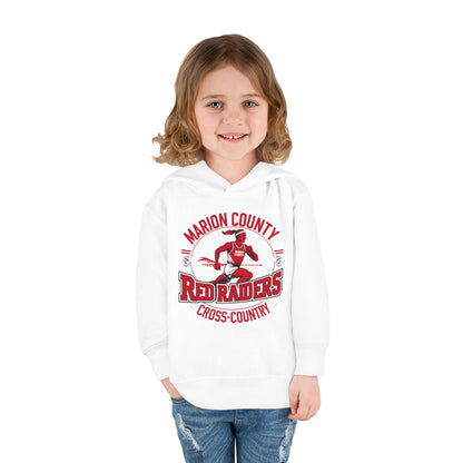 Toddler Hoodie Sweatshirt \ Marion County Red Raiders Cross-Country \ MCCC2
