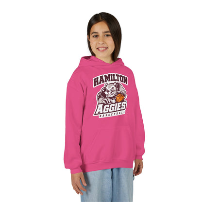 Youth Hoodie Sweatshirt \ Hamilton Aggies Basketball \ HABB1