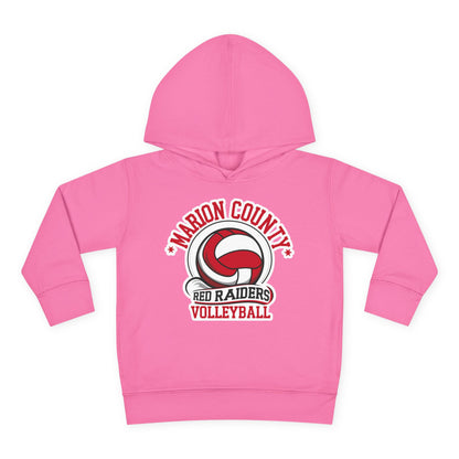 Toddler Hoodie Sweatshirt \ Marion County Red Raiders Volleyball \ MCV1