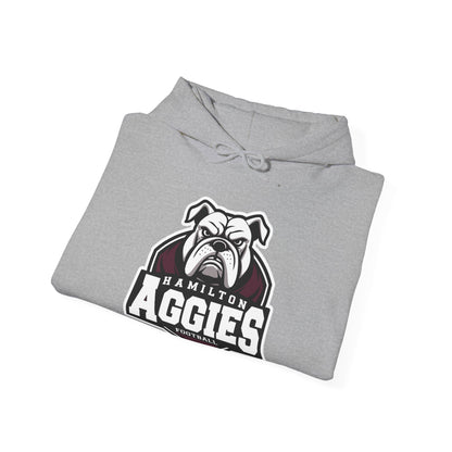 Adult Hoodie Sweatshirt \ Hamilton Aggies Football \ HAF2
