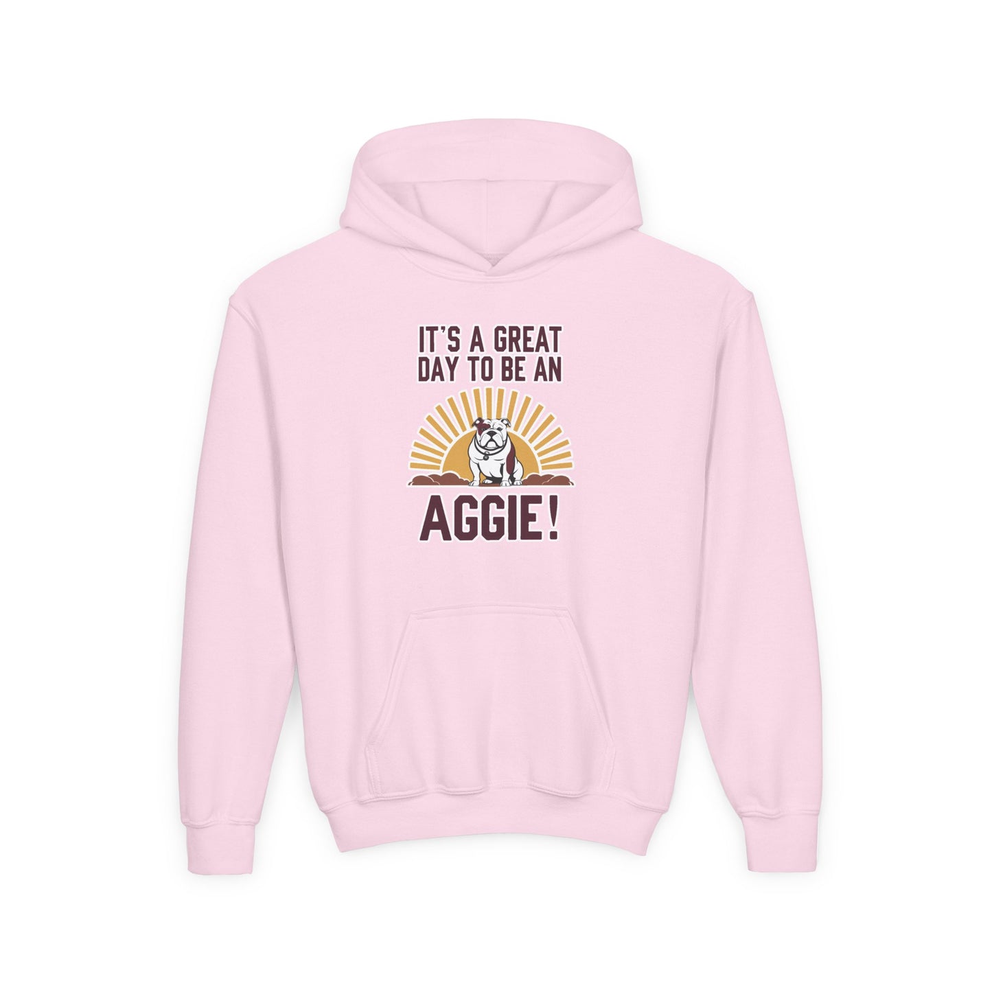 Youth Hoodie Sweatshirt \ It's a Great Day to be an Aggie! \ GDA4