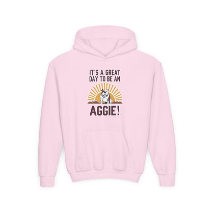 Youth Hoodie Sweatshirt \ It's a Great Day to be an Aggie! \ GDA4