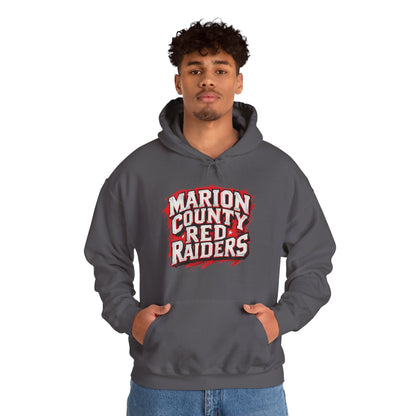 Adult Hoodie Sweatshirt \ Marion County Red Raiders \ MC1