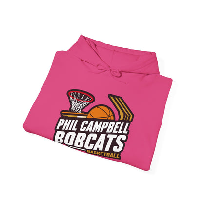 Adult Hoodie Sweatshirt \ Phil Campbell Bobcats Basketball \ PCBBK1