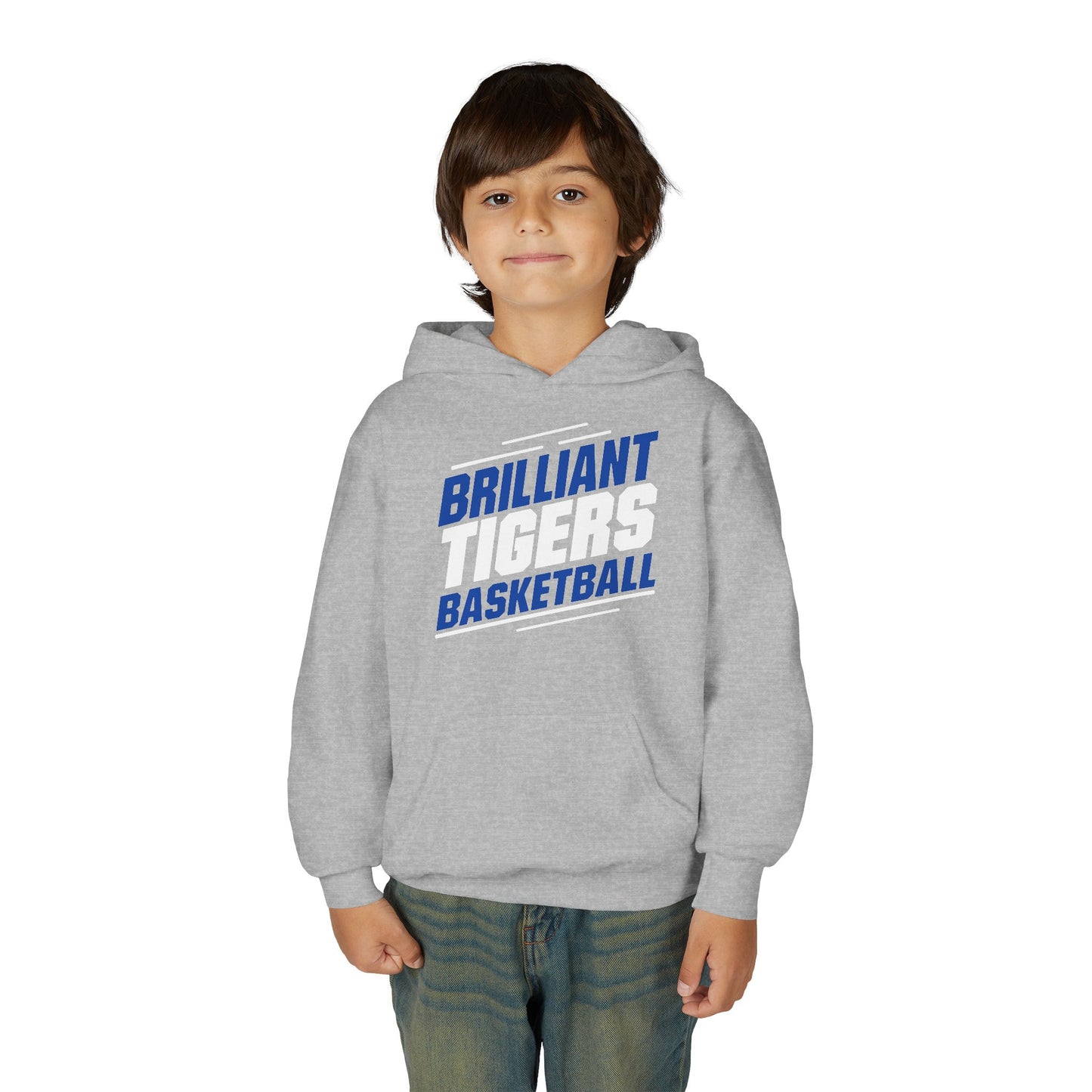 Youth Hoodie Sweatshirt \ Brilliant Tigers Basketball \ BTBK2