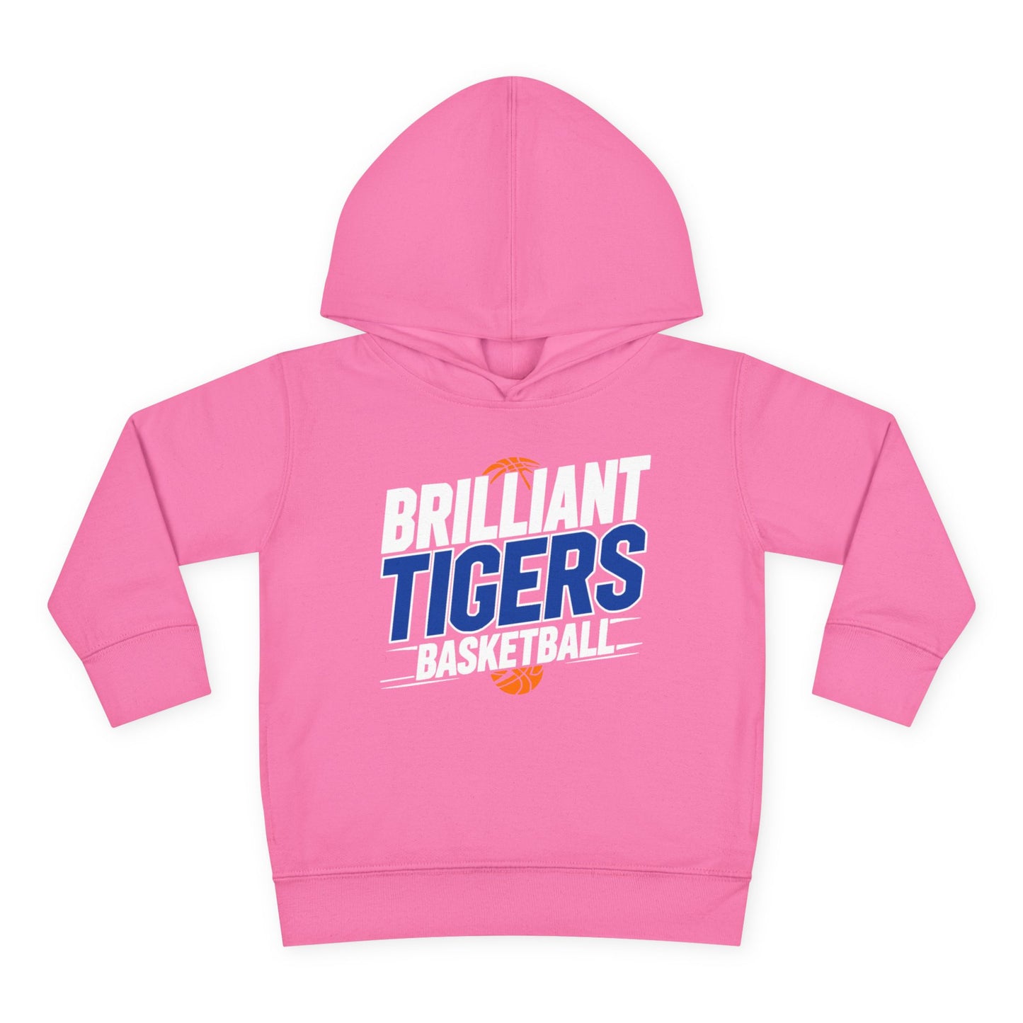 Toddler Hoodie Sweatshirt \ Brilliant Tigers Basketball \ BTBK1