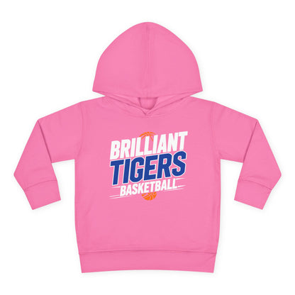 Toddler Hoodie Sweatshirt \ Brilliant Tigers Basketball \ BTBK1